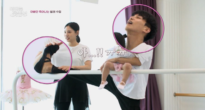  'Is this a ballet class?''Kim Won-jun, '14 kg' daughter Ye-jin lifts it up and 'Exhausted'('Daddy's a middle-aged girl')