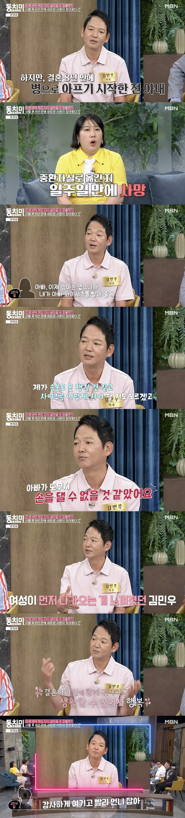 Kim Min-woo 'After 8 years of bereavement, my daughter advised me to catch him quickly' ('Dongchimi') 