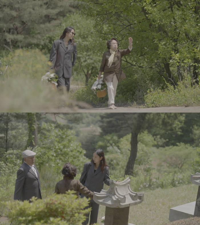 Lee Hyo-ri visits her grandmother's mountain on the last day of her first trip with her mother