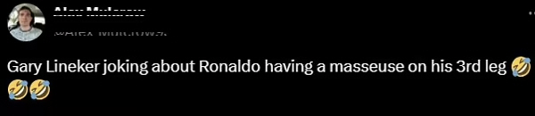'The BBC again?' A famous host's level of sexual jokes 'Ronaldo, thankfully the three of you didn't do a leg massage'