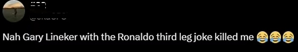 'The BBC again?' A famous host's level of sexual jokes 'Ronaldo, thankfully the three of you didn't do a leg massage'