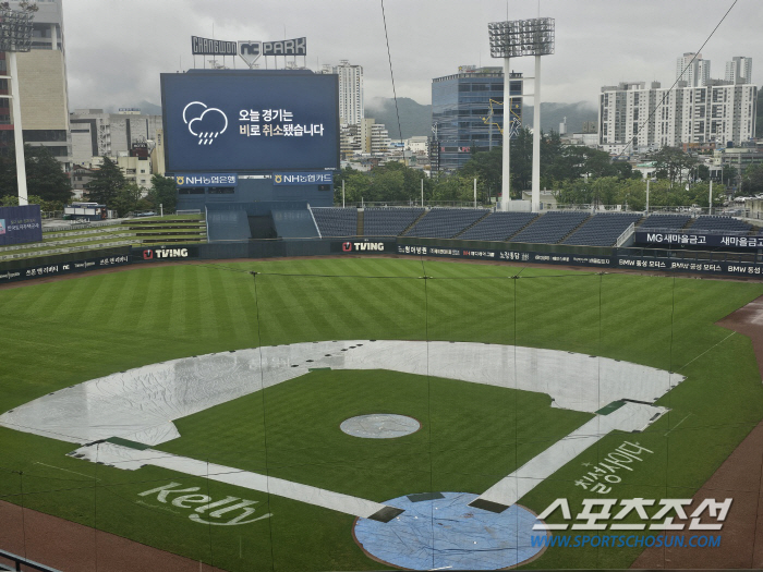 The first visit to NC Park by the 'Moon' has been greeted by the 'Rain'…It was canceled 3 hours before the game due to heavy rain
