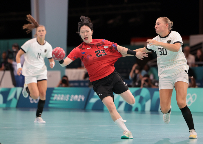 South Korea's women's handball was strong, 'Iron Wall' beat Germany 23-22'Start of Pleasure'