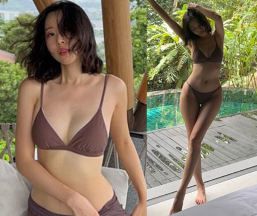 ''Park Sung-kwang ♥' Lee Sol wore a 25,000 won bikini and showed off '42kg hot body'
