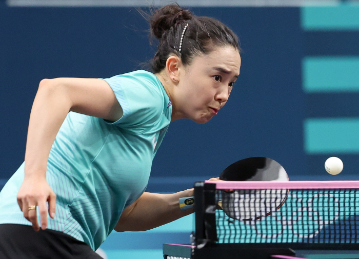 'Exhausted Shin Yu-bin, Precious Sisters'' Korean table tennis wins 3-1 over Brazil! advance to the quarterfinals 