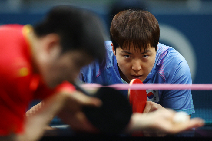 'There was no surprise, the difference in skills was huge' Korean men's table tennis'The Great Wall'0-3 complete defeat...Paris Tour Round of Eight 