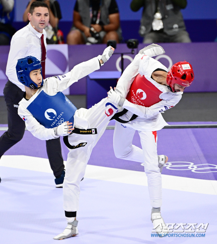 'Gold Kick From Day 1 of Taekwondo' Park Tae-joon Beat Magomedov''Perfect Gold Medal'...He also solved the 58kg no-gold 恨 