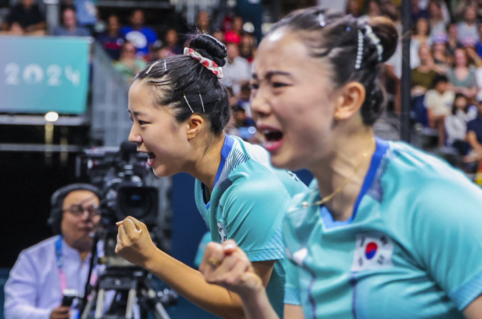 'Middle cut'Women's table tennis did it!' Shin Yu-bin X Jeon Ji-hee X Lee Eun-hye, 獨 3 to 0!銅 in 16 years