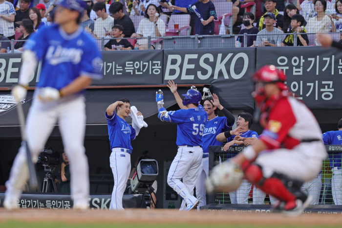 'Park Byung-ho escaped from the final multi-homer game in 739 days'Samsung, 'Lauer debut' KIA match for 6 consecutive losses