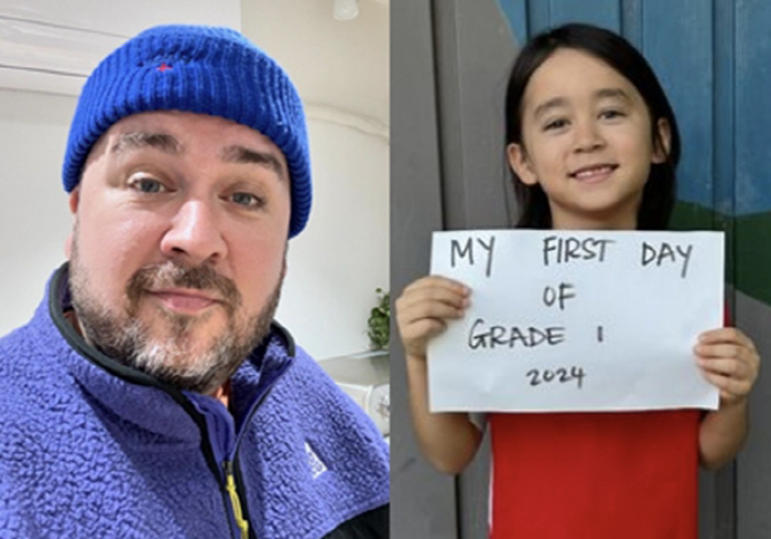 Sam Hammington Bentley, 'First Day of First Year of Elementary School'a child who grew up with a 'Sudol' face