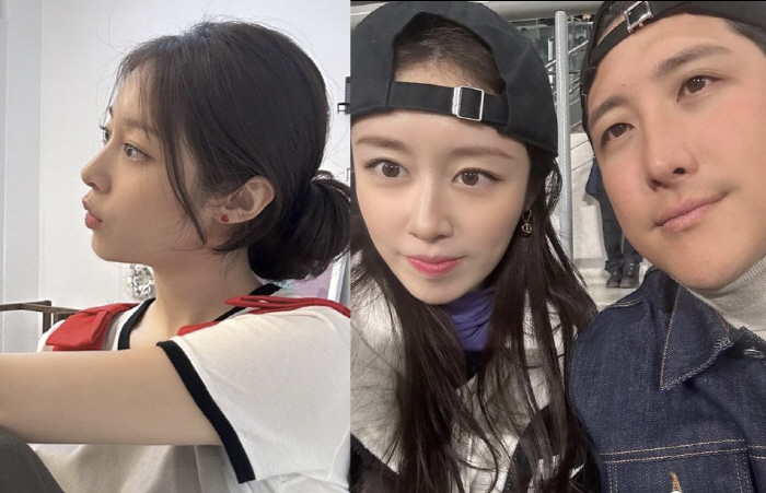 'Hwang Jae-gyun ♥' Ji-yeon, ending divorce rumors? The recent situation that emphasized 'red heart' 