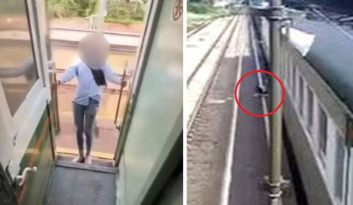 Hanging a train and bumping into a platform pillar during a photo shoot 'Terrible'