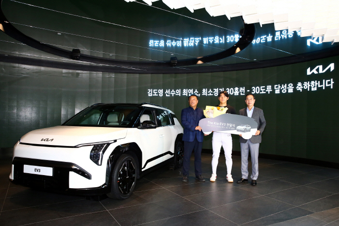 ''Youngest  smallest game 30-30' Genius! Amazing! Parent company KIA's latest electric car 'Tong big gift'