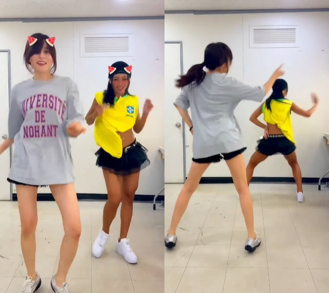 Wearing hot pants with Choi Kang-hee and Hyorin, twerking'Shame is on me alone'