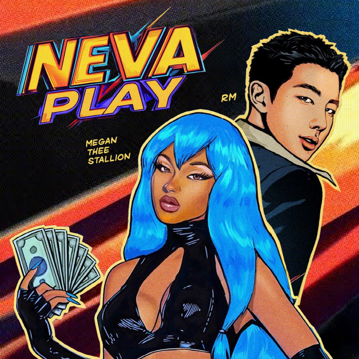  BTS RM Met Meghan Thee Stallian, U.S. Rapper..Featuring 'Neva Play'