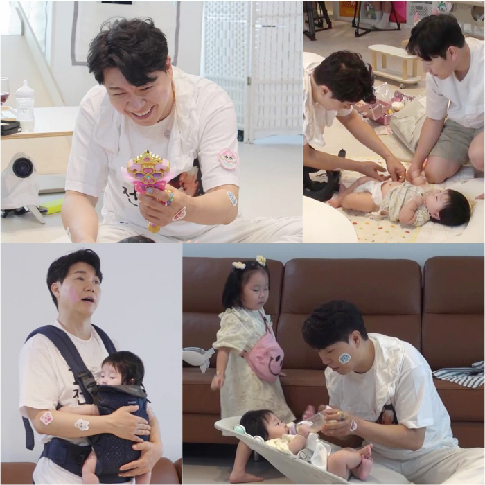 Park Soo-hong, 53 years old, it's not easy to raise a child. Park Seul-ki's daughter changes diapers 'Care?'('Shudol')