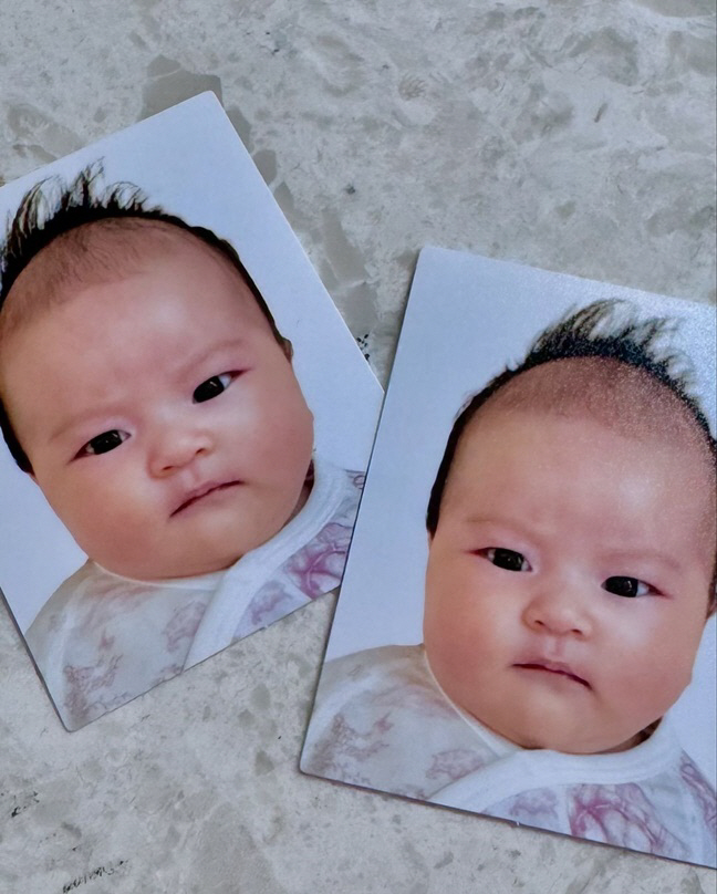 Lee Ji-hoon ♥ Aya's daughter's first ID photo 'Tearful eyes'..You gave birth to a doll