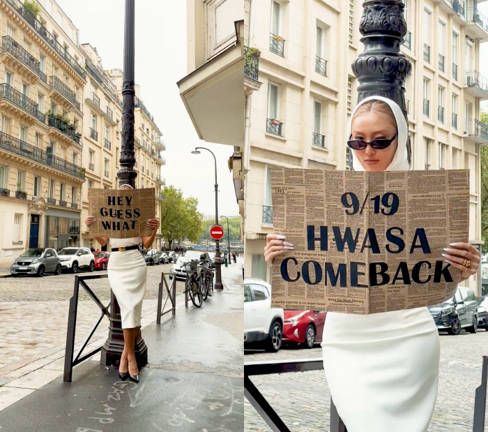  Hwasa will make a comeback on the 19th. Global attention is focused