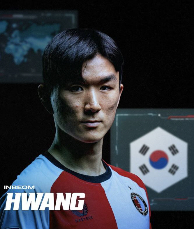 'Hwang In-beom Feyenoord Training X Games OK! 20th birthday, Champions Leverkusen debut likely'