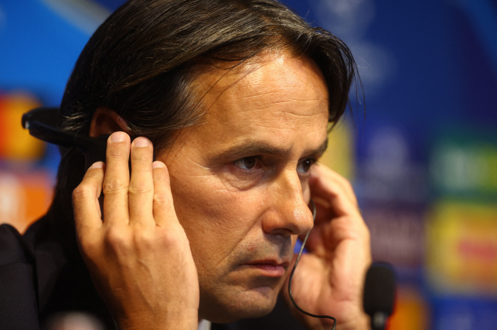 Manchester City and Inter Milan in a 0-0 draw. Inter Milan Inzaghi is outstanding