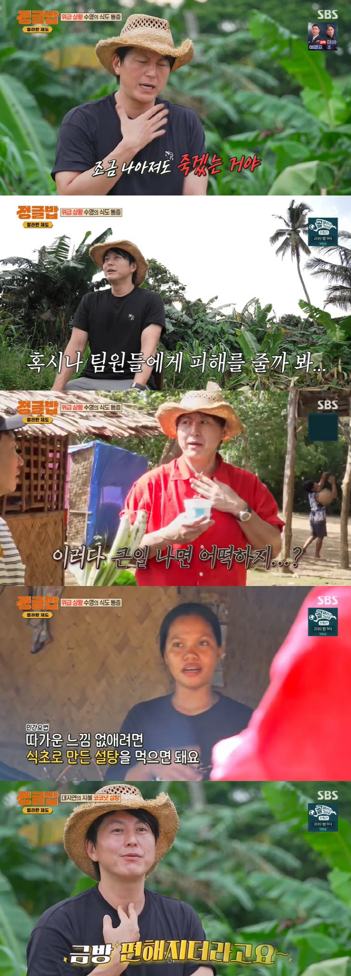 Ryu Soo-young ate the wrong wild grass. Emergency filming was suspended 'I'm going to die'('Jungle rice')