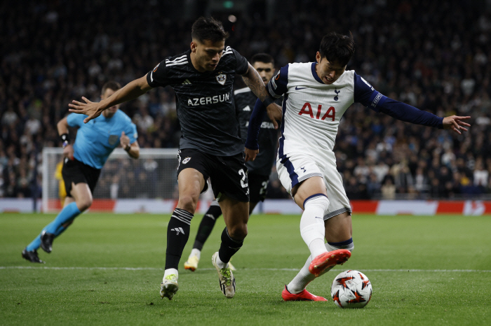 'Europa No. 1 AS'SON slumped 71 minutes after Karabakh, Tottenham won 3-0 with 10 substitutes due to injury concerns