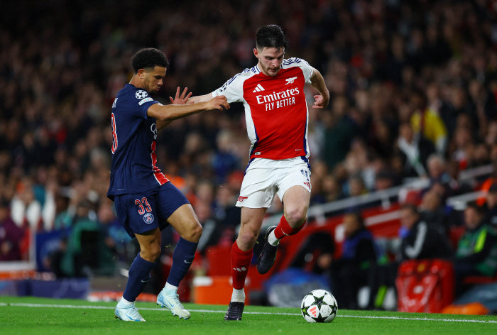 Was the wall high in UCL? 'It's too bad' Lee Kang-in played full-time no-turn mid-range shots → blocked by an iron wall defense...PSG lose 0-2 to Arsenal