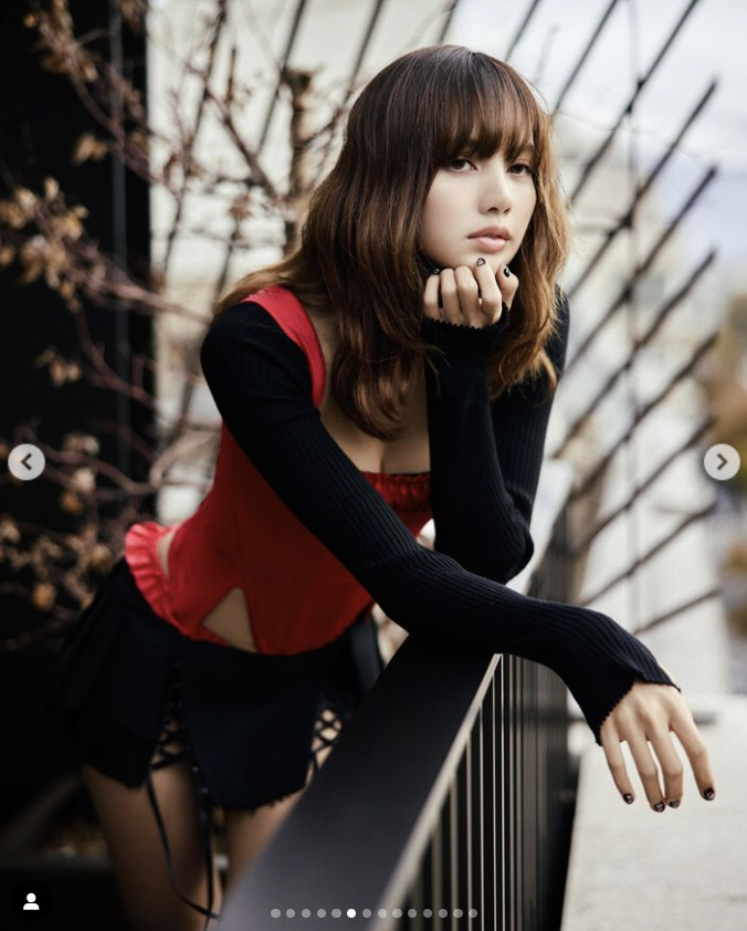 'Garterbelt  See-through'Lisa's sexy lingerie look'♥Louis Vuitton family conglomerate'A surprising surprise