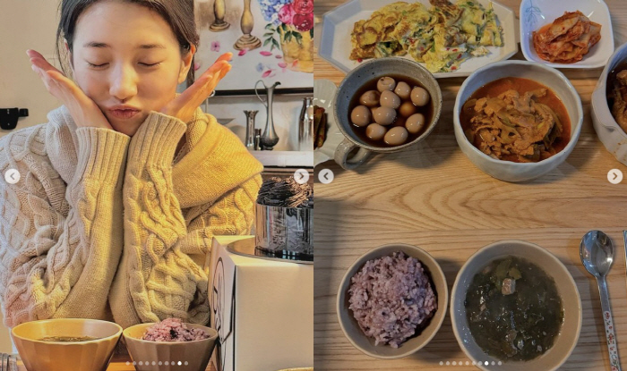 Suzy, Kim Woo-bin's birthday present offensive 'Sweet'..♥ Shinmin, you're going to be jealous