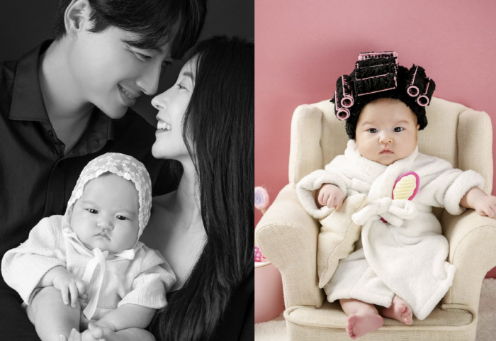 Ayane ♥ Lee Jihoon looks like half and half..A 50-day-old daughter is the cutest she's ever seen