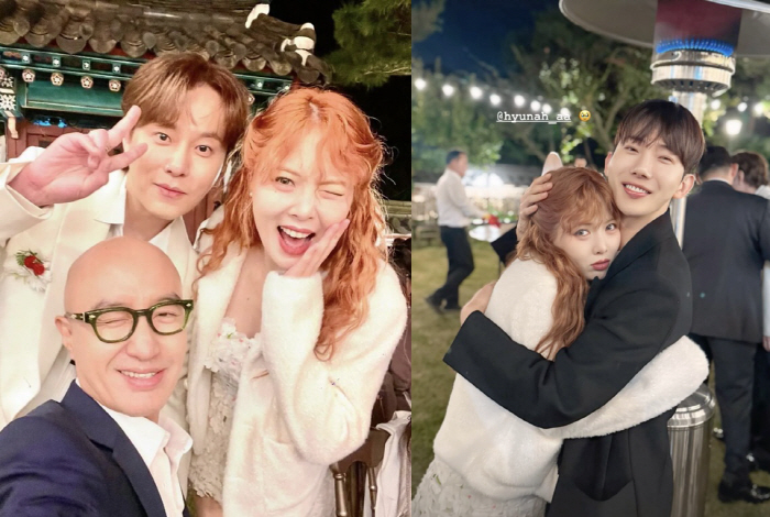 HyunA Marries Yong Jun-hyung 4Minute and Highlight Members Absent