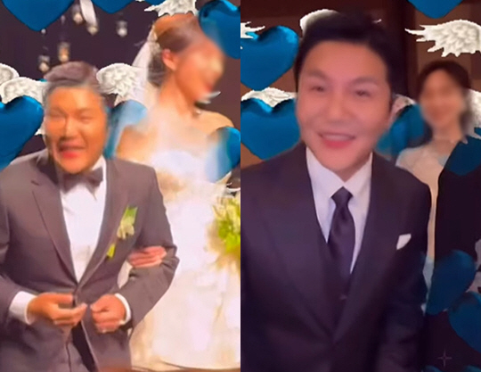 Taller than Jo Se-ho ♥ 9 years younger bride 'Model visuals'..A wedding ceremony 'Capture kiss' 