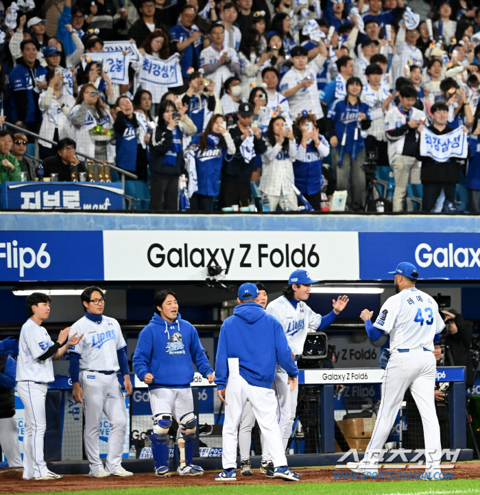 '101→110→107' Reyes was also the Samsung saviorAfter PO, 7 innings of monster throws!
