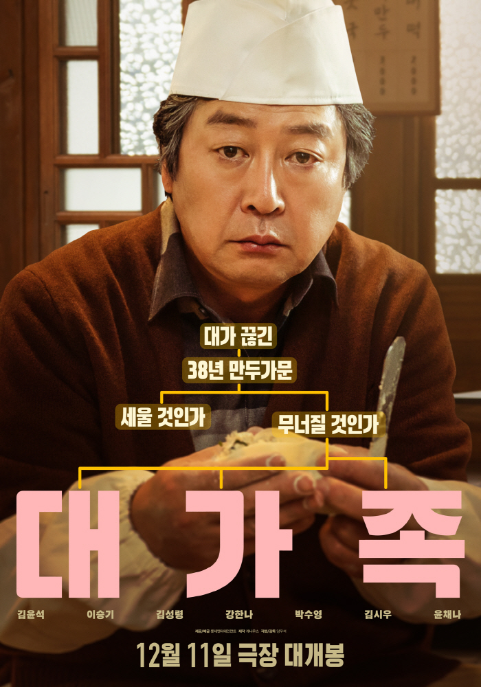  Dumpling master Kim Yun-seok X monk Lee Seung-gi's crazy family history 'Large Family' will be released on December 11th