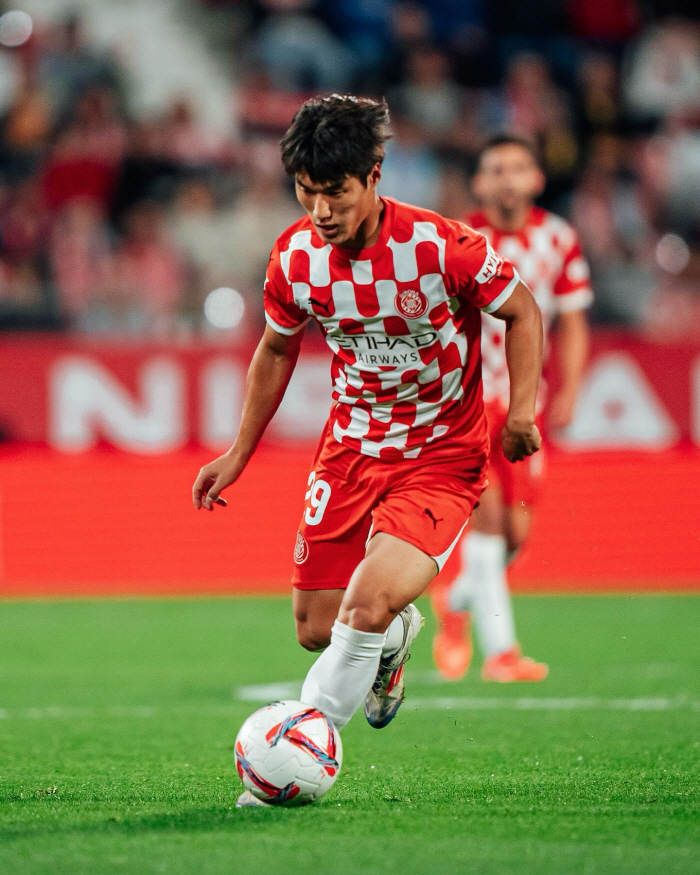 'La Liga's all-time talent following Lee Kang-in!' Kim Min-soo is starting  full-time...Girona wins 4-0 King's Cup match