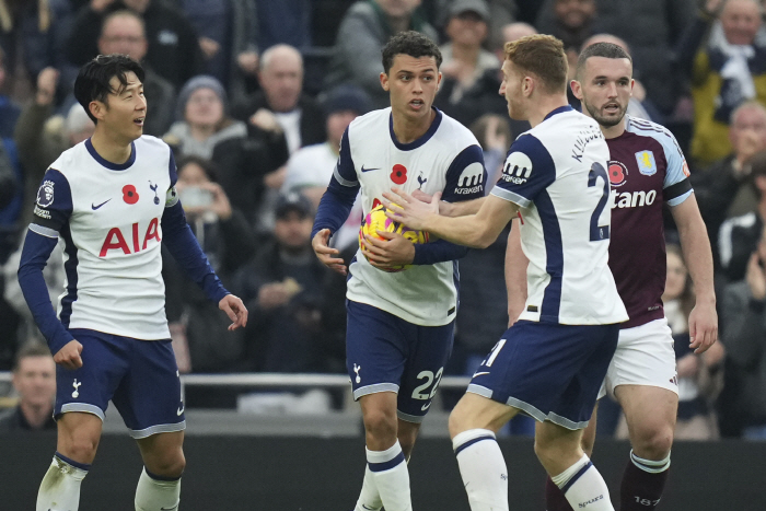 'Son Heung-min League No. 3 Help' Tottenham come from behind to beat Aston Villa 4-1! Solanke scored 2 goals