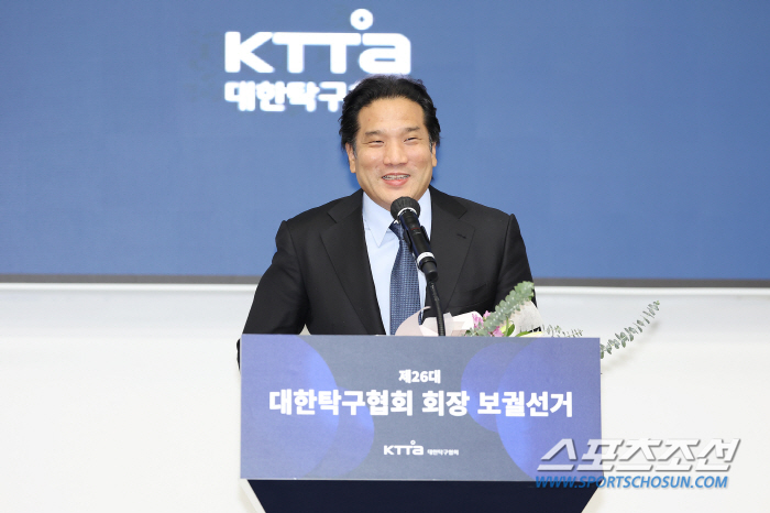 'Table ball is a passage of joy, 56 votes against it, I won't forget it' Lee Tae-sung, president of the Korea Table Tennis Association, was elected as 'Sea CEO' Il-sung
