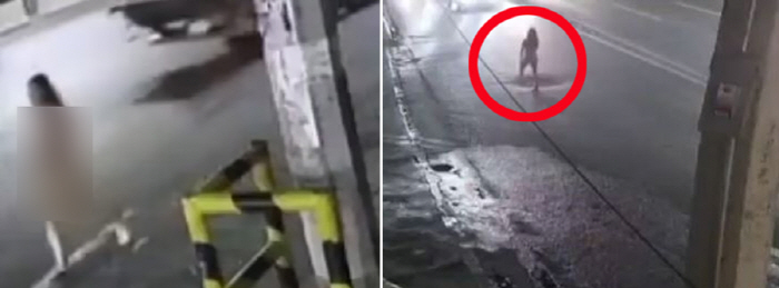 18-year-old naked woman hit by car while crossing road, what's going on?