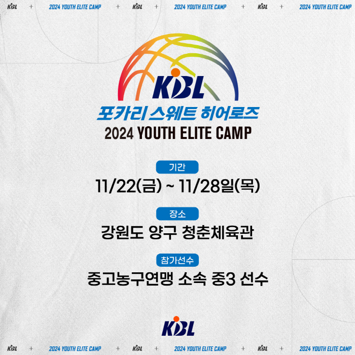 KBL Youth Elite Camp 'Pokari Sweat Heroes 2024' to be held on the 22nd