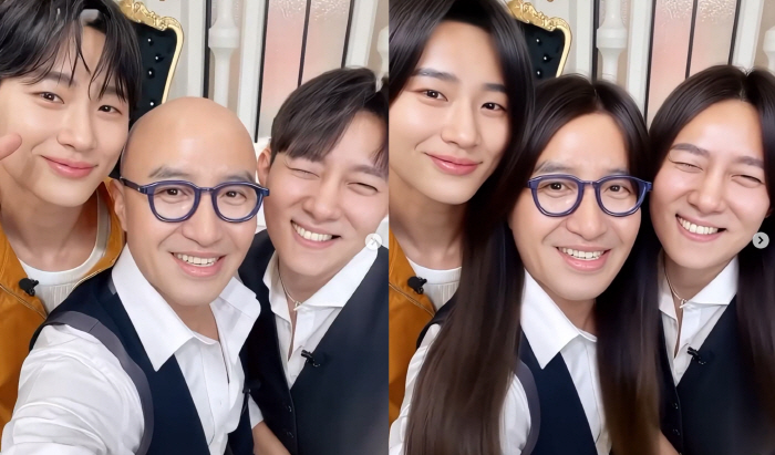 Byun Woo-seok, who is dressed as an actress, looks as good as most actresses..Hong Seok-cheon 'You're pretty no matter what you do'