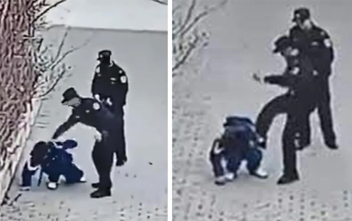 3rd grade elementary school student who bullied classmates, police beat him violently