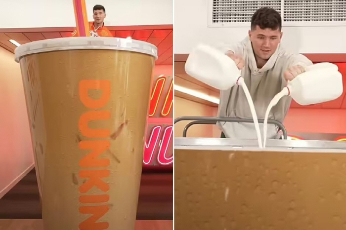 1044-liter iced latte Guinness World Record-listed espresso 3,200 cups