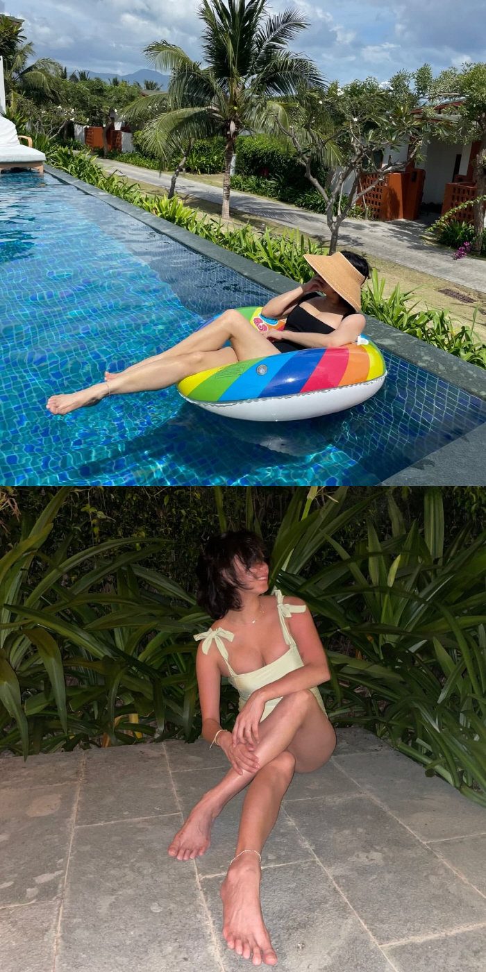 ''12kg weight loss' Go Eun-ah, swimwear that emphasizes volume..revealing one's hot body