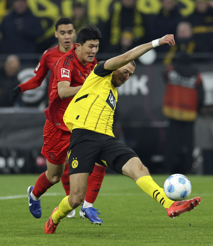 'Hard work  Injury' Kim Min-jae was eventually burned out'Replacement Out in the Bleeding', but still 'Defensive highest rating'...Bayern, Dortmund 1-1 draw