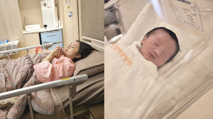 Woo Hyerim, on the first day of his life, 'Tiny features'...My mother is already practicing walking two days after giving birth