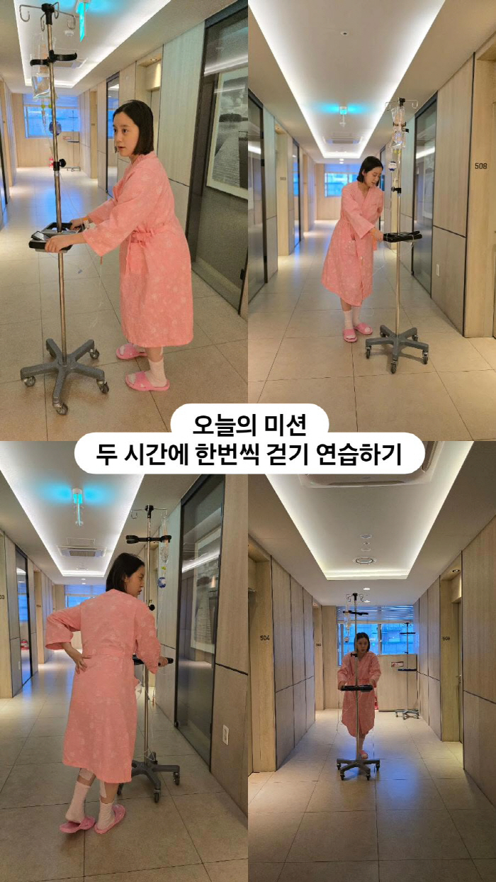 Woo Hyerim, on the first day of his life, 'Tiny features'...My mother is already practicing walking two days after giving birth