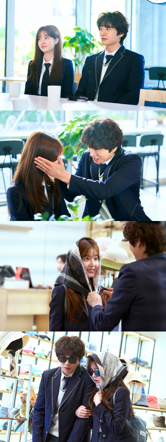 Lee Yi-kyung ♥ Jo Soo-min, a fresh secret school uniform date...Honey drips from both eyes (Marry you)