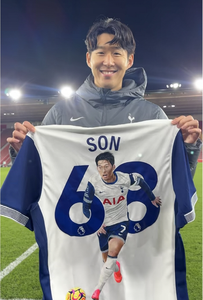 Tottenham unveils uniforms to celebrate Son Heung-min's milestone...No.7 but 68. Why?