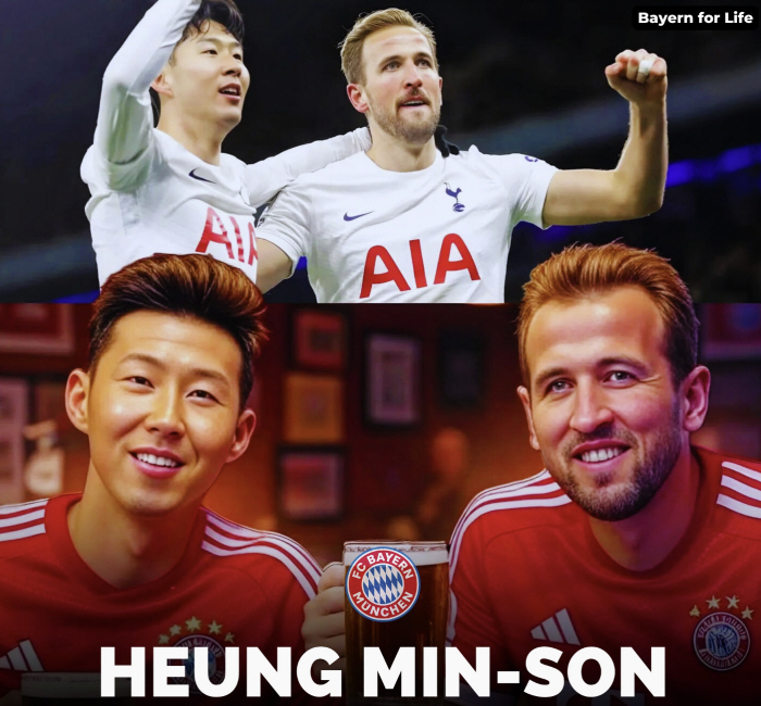 Sonke duo is crazy! Son Heung-min (33, Bayern Munich) is dreaming of a reunion in Munich → Kane also wants love call contract extension is a variable