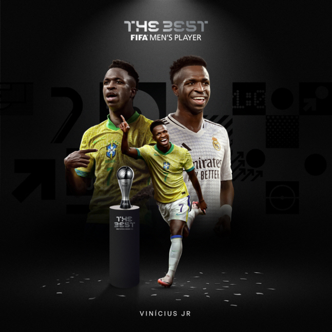 Ballon d'Or failed Vinicius, finally laughed! Beat Rodri to select FIFA's Men's Player of the Year